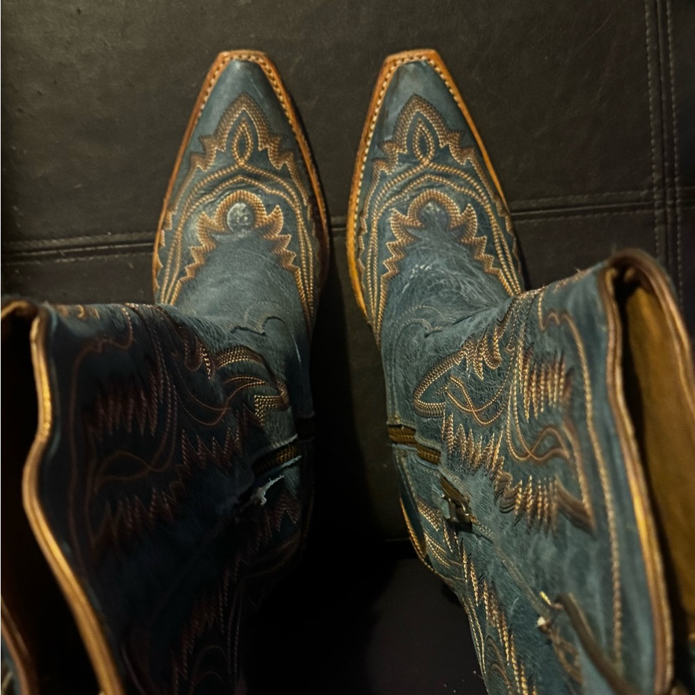 Women’s Casanova’s in Turquoise leather - Picture 4 of 4